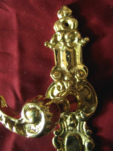 Mosiężna klamka Barok