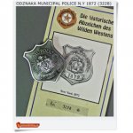 Odznaka Miejskiego Policjanta - Municipal Police N.Y 1872 (3228)