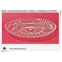 Kryształowy talerz do patery 